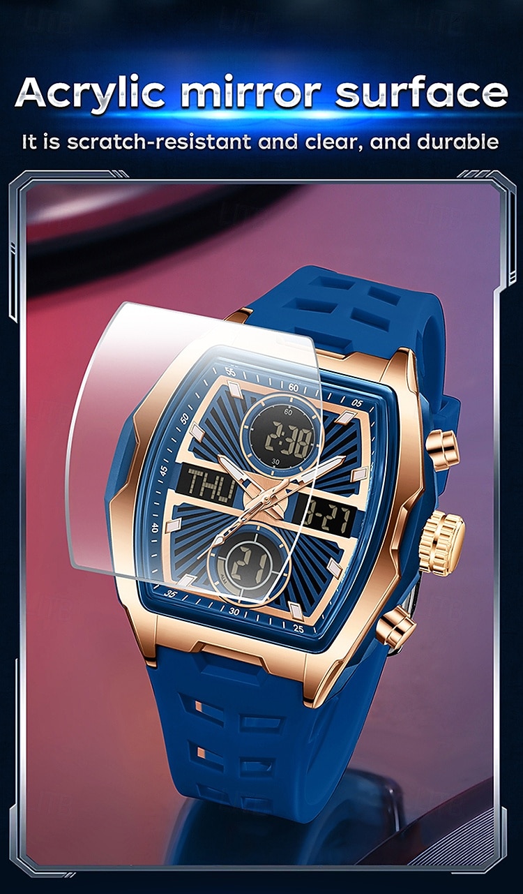 SANDA подарок для женщин и мужчин цифровые часы большой циферблат спортивные часы на открытом воздухе повседневные светящиеся часы-стоп будильник таймер силиконовые часы 2026 - $37.99 –P13