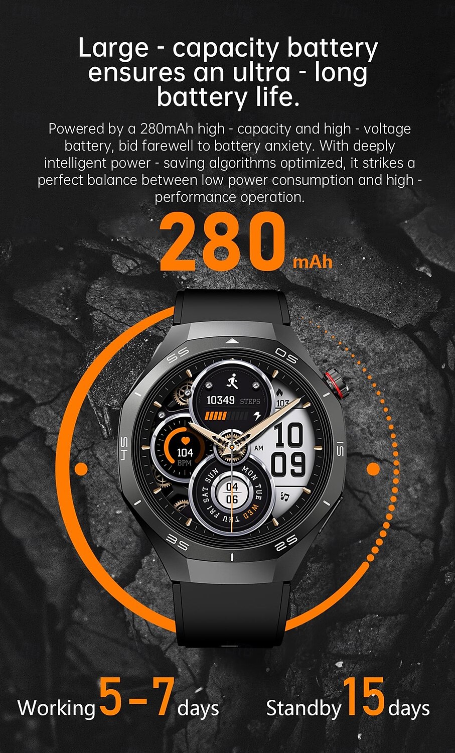 HW95 Smart Watch Men 1.53 inch AMOLED HD Display Sports Health Tracker Waterproof Bluetooth Call Smartwatch 2025 - $39.99 –P4