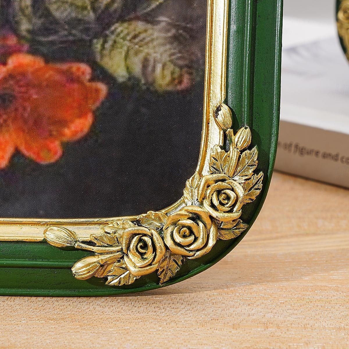 Resin Ghost Reading Rose Arched Desktop Decorative Photo Frame, Home Decor Figurine for Bedroom, Study, Office Desk, Photo Display, and Photography Props 2025 - $20.99 –P10
