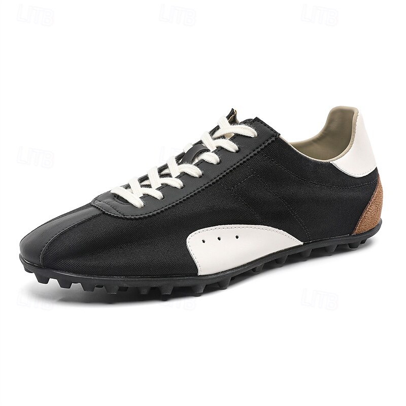 Herr retro gula och bruna sneakers med ventilerande ovandel och halkfri sula, sportinspirerade vardagsskor för pendling, resor och vardagsbruk 2025 - $54.99 –P2