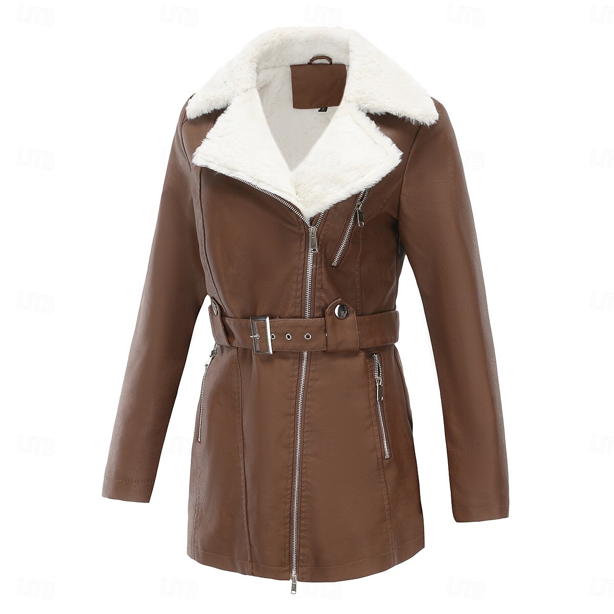 Femmes Veste en Polaire Confortable Fermeture intégrale Mode street style Uni Extérieur Décontracté Quotidien Régulier Col Rabattu Coupe régulière manche longue Vêtements d'extérieur Noir Bleu Chameau de 2025 ? $51.99 –P18