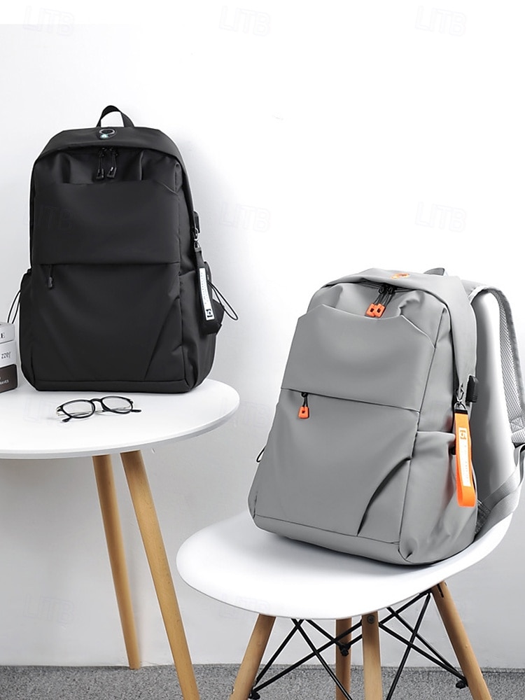 Vattenavvisande USB-laddningsryggsäck för män – reptålig resväska med bagagerem för skola, arbete och daglig pendling 2025 - $29.99 –P10