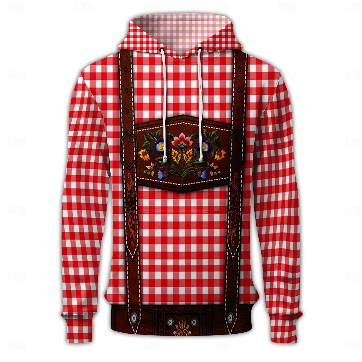 Oktoberfest Lederhosen-tryck Dirndl-tryck Huvtröja Pullover Bayersk München Tyska Grafisk Till Par Herr Dam Vuxna Karnival Oktoberfest öl 3D-utskrift Fest Ledigt / vardag 2025 - $29.99 –P4