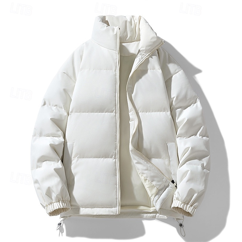 Herr Dam Pufferjacka Vinterjacka Utomhus Termisk Varm Vandringskläder Vandringskläder Vinter Överdelar Camping / vandring / grottforskning Resa Mörkgrå Mörkrosa Svart 2025 - $29.99 –P5