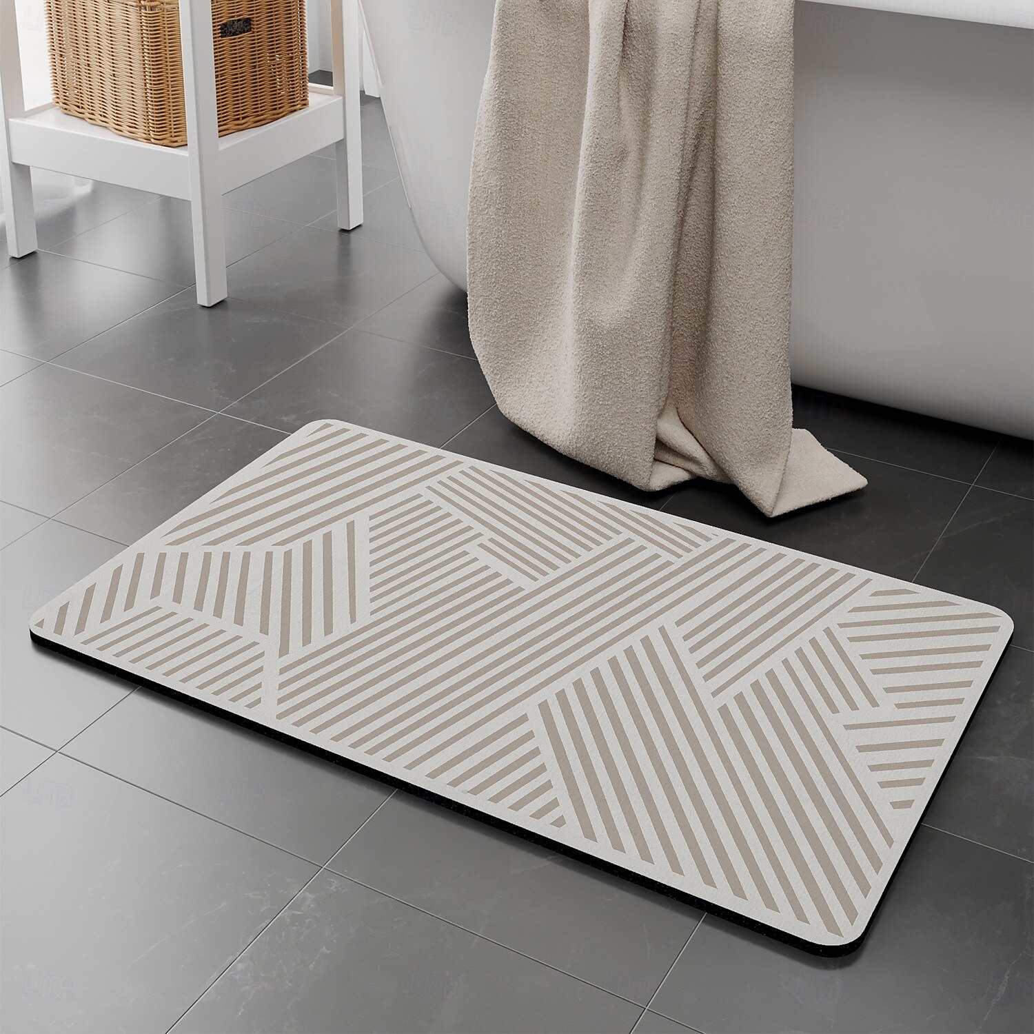 Коврик для ванной, мягкий, из диатомита, абсорбирующий, быстросохнущий, нескользящий, коврик для туалета, коврик для душевой комнаты, прихожей, туалетной комнаты, ковер для двери 2026 - $12.99 –P8