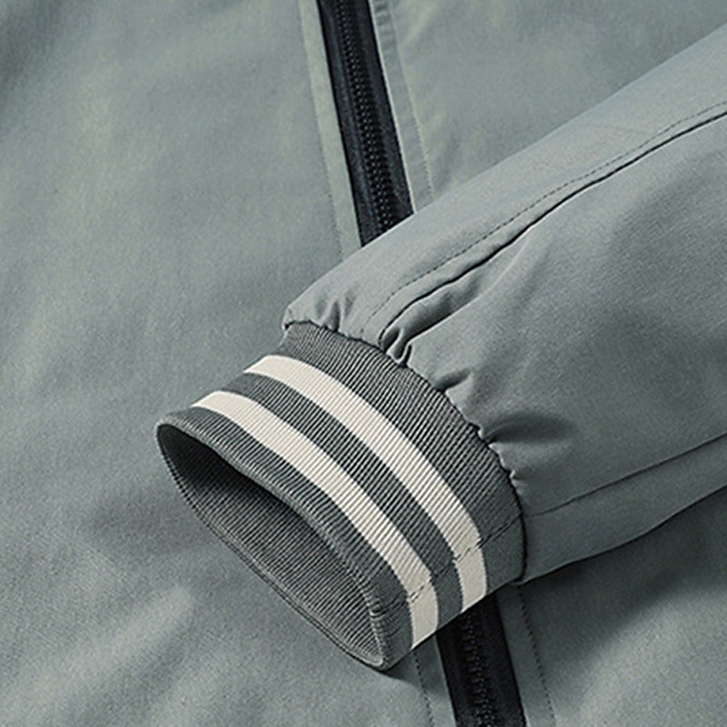 Men's Lightweight Jacket Casual Jacket Vacation Daily Pocket Spring Fall Plain Fashion Classic Stand Collar Regular Black Green Beige Jacket 2025 - $23.99 –P5