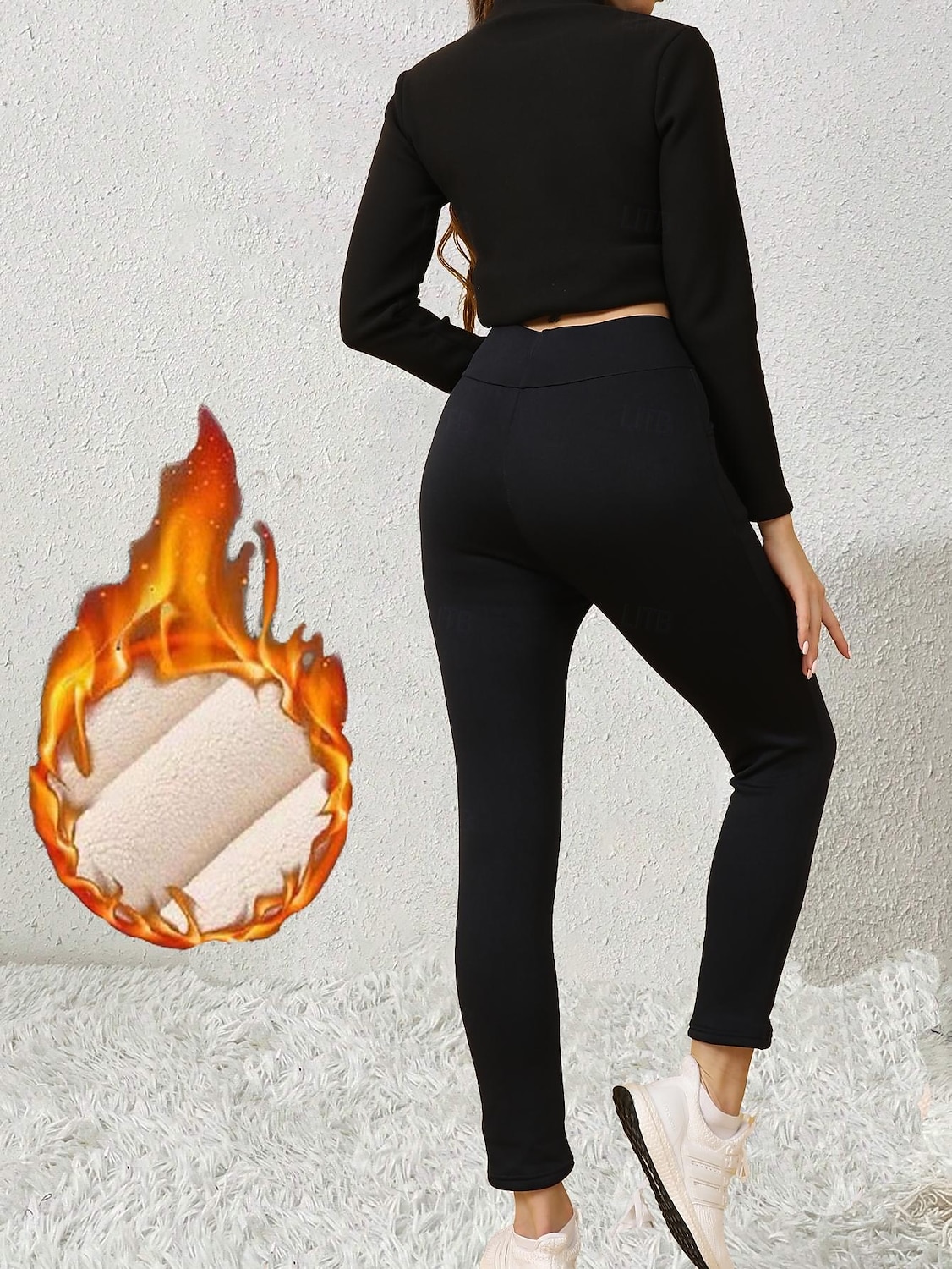 Women's EU / US Size Tights Elegant Athleisure Full Length High Rise Solid Colored Knitted Basic Comfy Soft Comfortable Micro-elastic Sports & Outdoor Casual Daily Dark Navy Winter Slim 2025 - $13.99 –P2