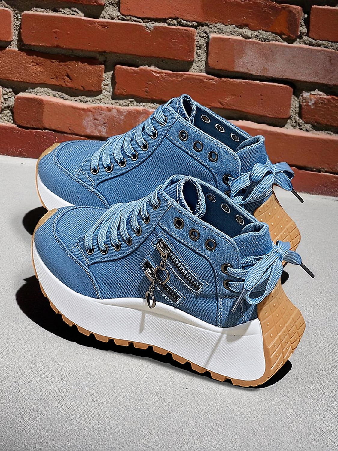 Baskets montantes en toile pour femmes – Chaussures à lacets à plateforme décontractées pour le style urbain, les voyages et les activités du week-end de 2025 ? $34.99 –P3