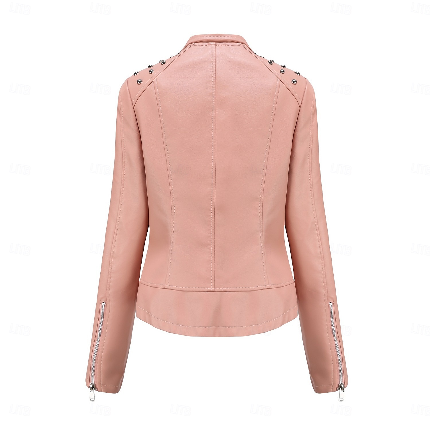 Per donna Giacca in Ecopelle Confortevole Tasca Cerniera completa Moda Stile da Strada Semplice All'aperto Casual Quotidiano Regolare Collo alla coreana Vestibilità regolare Manica Lunga Capispalla del 2025 a $44.99 –P17