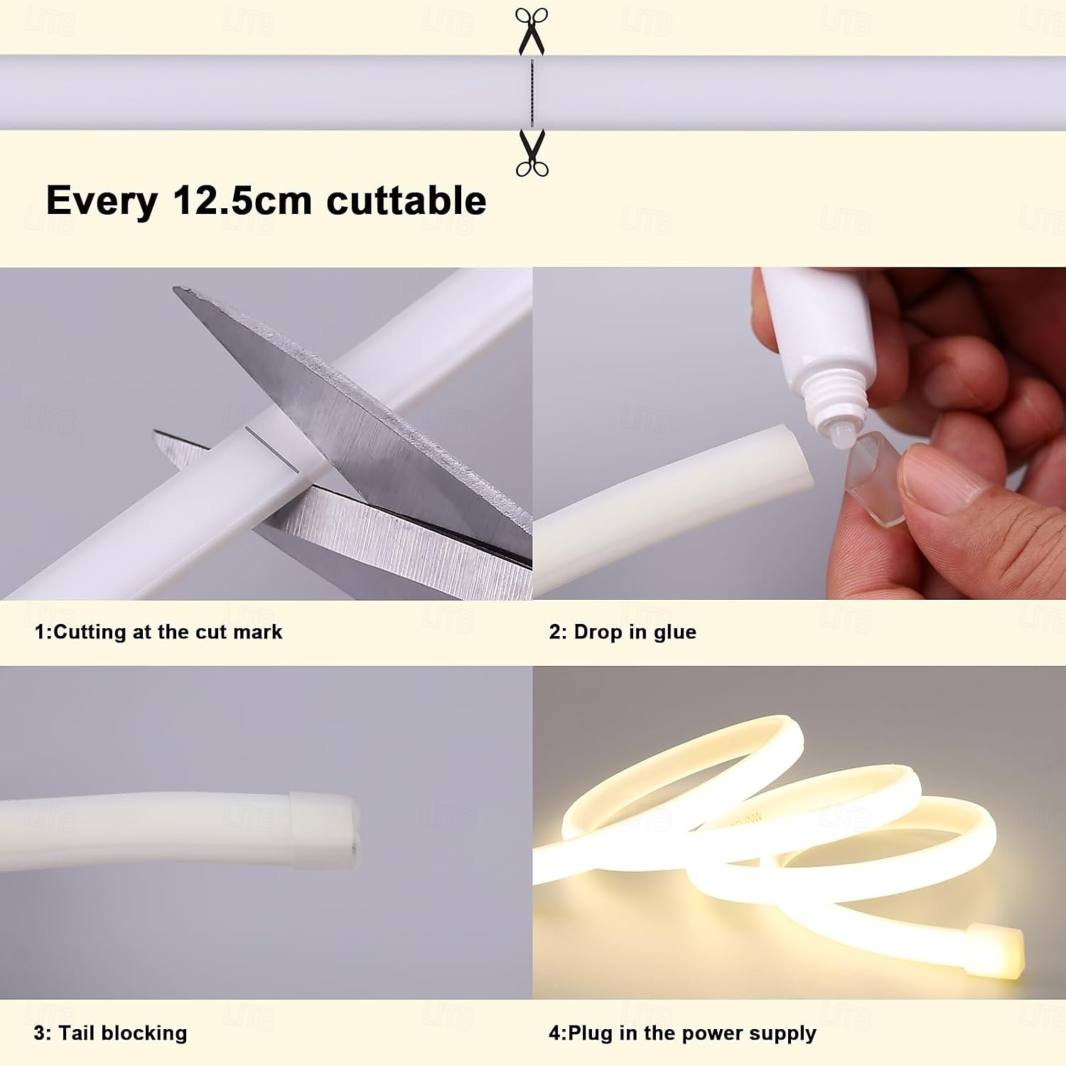 AC 220V COB LED Strip Lights Outdoor Waterproof IP65 White Super Bright 10W/M CRI 80 LED Rope Light With switch plug 2025 - $16.99 –P3