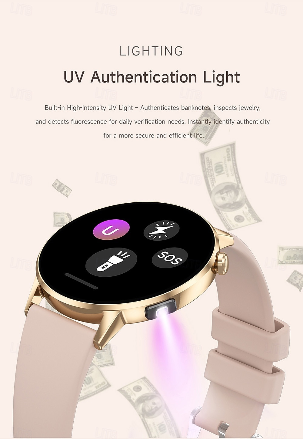 iMosi G34 Okos óra 1.32 hüvelyk Intelligens Watch Bluetooth Lépésszámláló Hívás emlékeztető Testmozgásfigyelő Kompatibilis valamivel Android iOS Uniszex Kéz nélküli hívások Vízálló Média kontroll IP68 2026 - $61.99 –P12