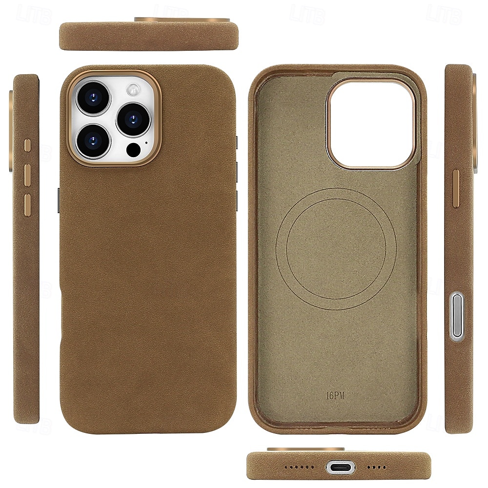 2025年 電話 ケース 用途 iPhone 16 iPhone 16プロ iPhone 16 Proマックス iPhone15 iPhone 15 Pro Max バックカバー 磁石バックル 耐衝撃 レトロ風 TPU PUレザー  コレクション – $33.99 –P1