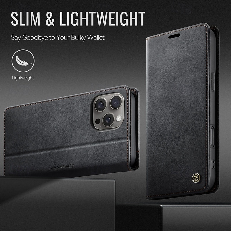 Phone Case For iPhone 16 Pro Max Plus iPhone 15 14 Pro Max Plus iPhone 13 12 Pro Max Mini Wallet Case with Stand Holder Magnetic Card Slot Retro TPU PU Leather 2025 - $17.99 –P12