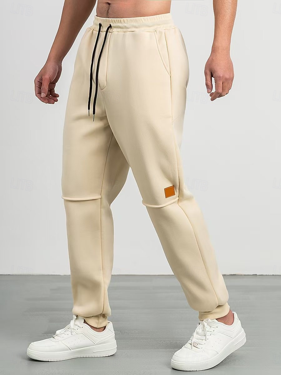 Men's Sweatpants Joggers Trousers Casual Pants Running Pants Drawstring Elastic Waist Plain Comfort Warm Full Length Daily Outdoor Gym Sports Fashion Blue Green Stretchy 2026 - $18.99 –P1