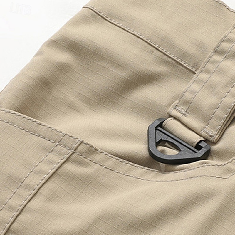 Herren Cargo-Hosen Hose Knöpfe Mehrere Taschen Einfach tragbar Outdoor Täglich Campen und Wandern Mode Klassisch Schwarz Khaki 2025 - $27.99 –P8