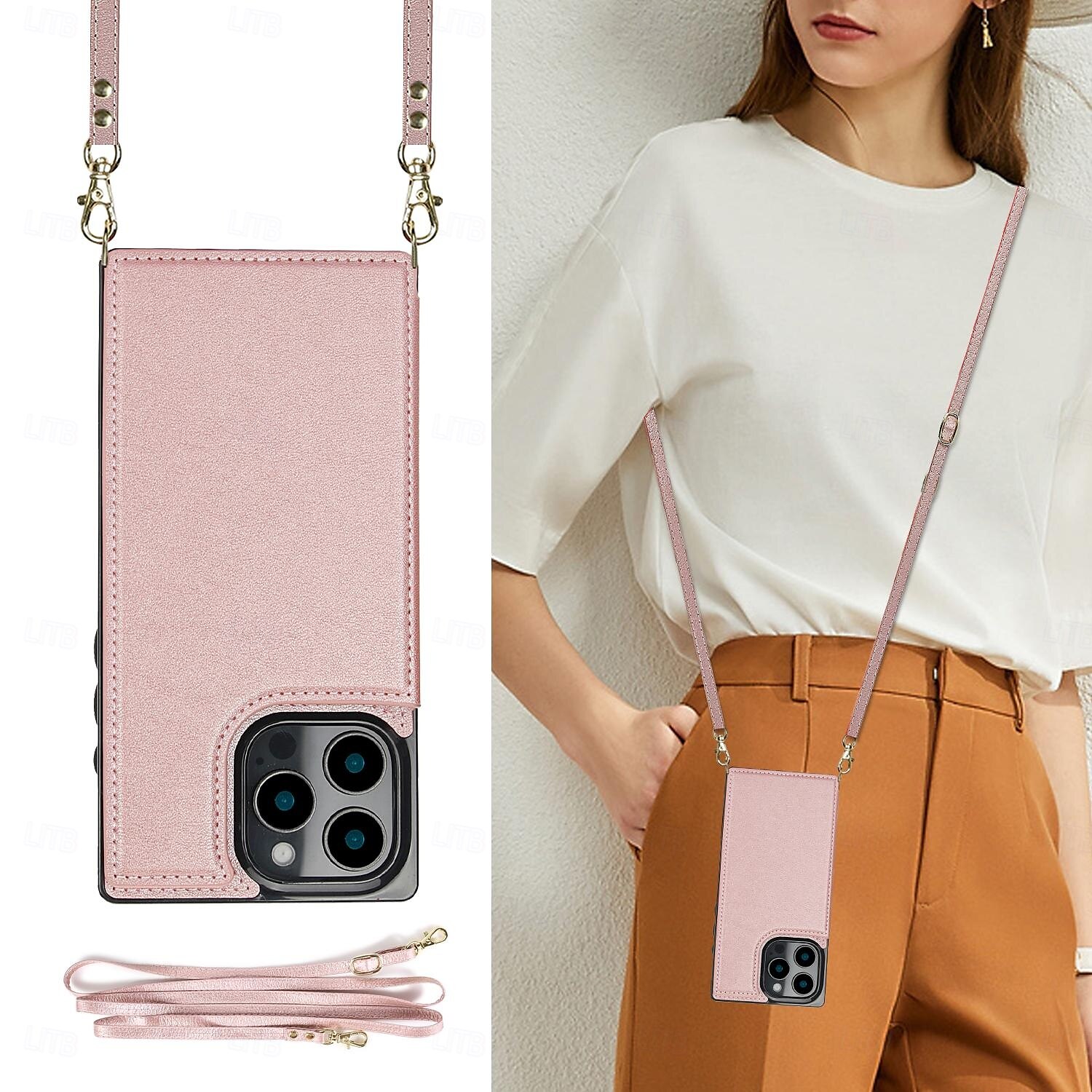 telefon Etui Til iPhone 16 Pro Max Plus iPhone 16 iPhone 16 Plus iPhone 16 Pro iPhone 15 iPhone 15 14 Pro Max Plus Lommebok-kortveske Glidelås med nøkkelbånd Støtte Kontor / Bedrift TPU PU lær 2025 - $17.99 –P4