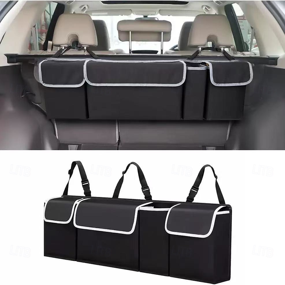 Car Trunk Organizer Large Capacity with Multi-Pockets, Universal Backseat Storage Bag Made of Durable 600D Oxford Fabric for SUV, Truck, Car Accessories 2025 - $13.49 –P5