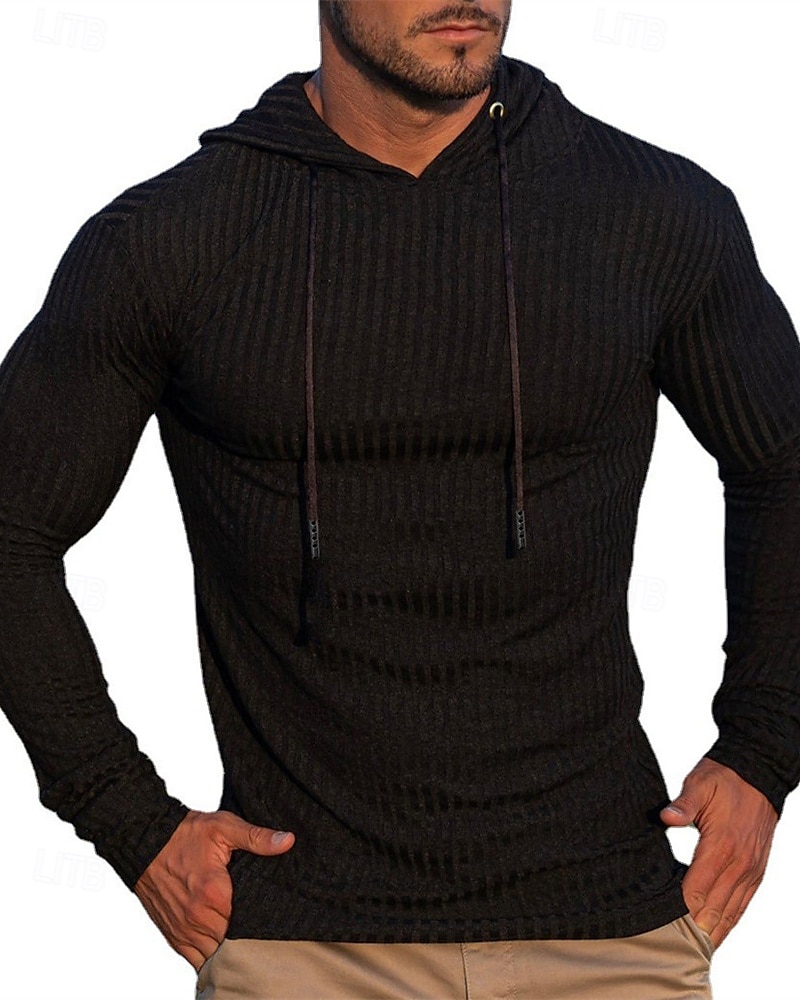 Homens Moletom Top de caminhada Moletom esportivo com capuz Manga Longa Com Capuz Camiseta Blusas Ao ar livre Térmico / Quente Leve Inverno Quarter-Zip Poliéster Preto Verde Tropa Azul Marinho Caça de 2025 por $18.39 –P5