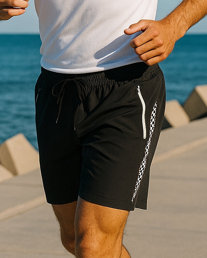 Муж. Шорты для бега спортивные штаны Эластичный пояс Шорты Повседневные Для занятий спортом Лето Быстровысыхающий Легкость Эластичный Дышащий Теннис Гольф Бег Стандартный Спортивная одежда 2026 - $19.49 –P3