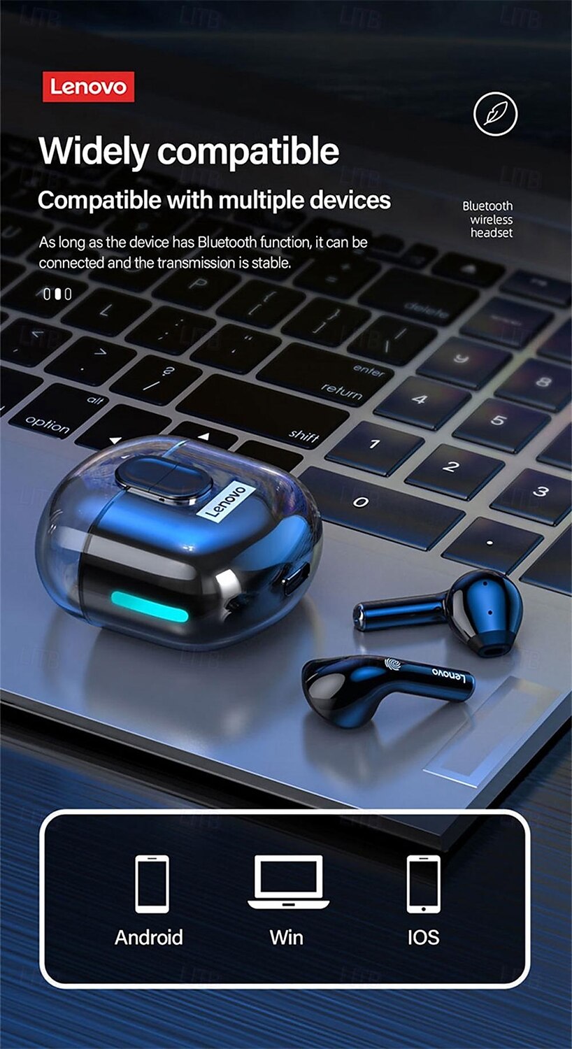 Lenovo LP12 True Wireless Headphones TWS Earbuds In Ear Bluetooth5.0 Stereo with Charging Box Built-in Mic for Apple Samsung Huawei Xiaomi MI  Everyday Use Traveling Cycling Mobile Phone 2025 - $31.99 –P14