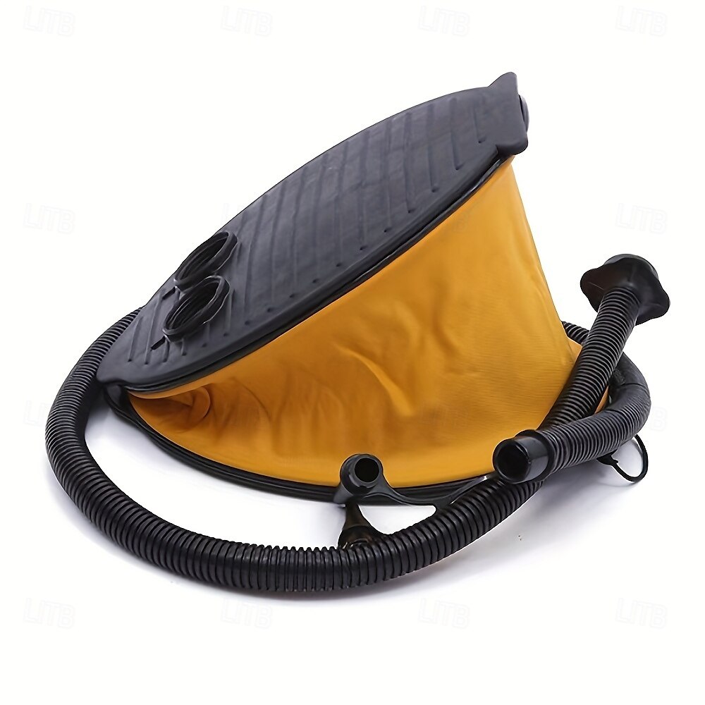 Bomba de pie portátil para inflables: bomba de aire compacta de plástico ABS para pelotas de playa y anillos de natación. &globos negros 2025 - $15.49 –P5