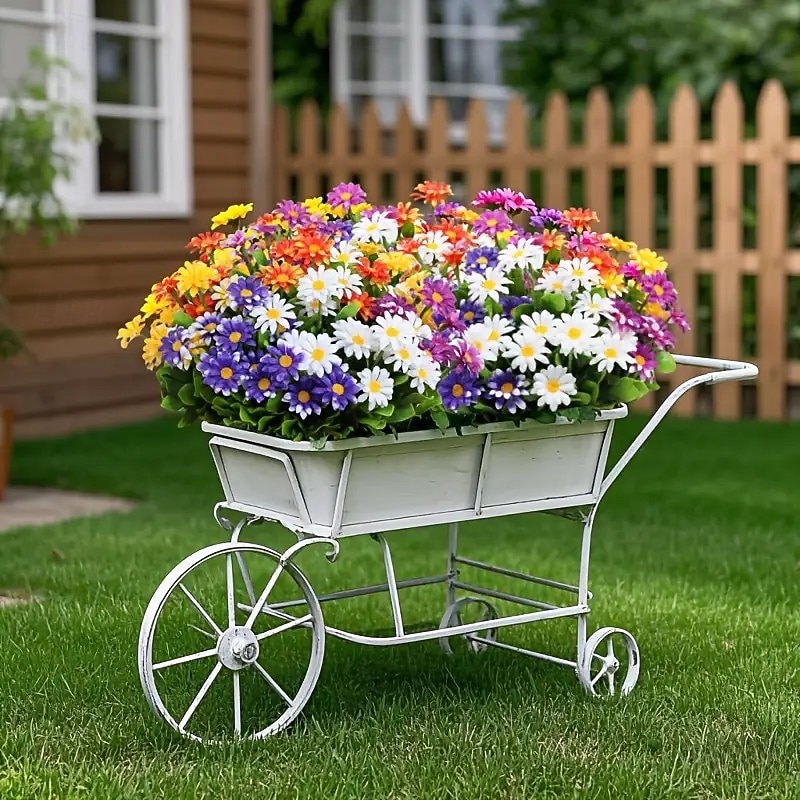 10 fiori artificiali da esterno, decorazioni floreali in plastica, bouquet di margherite artificiali resistenti ai raggi UV, arbusti di fiori artificiali per casa, hotel, ufficio, feste di matrimonio, del 2026 a $22.99 –P6