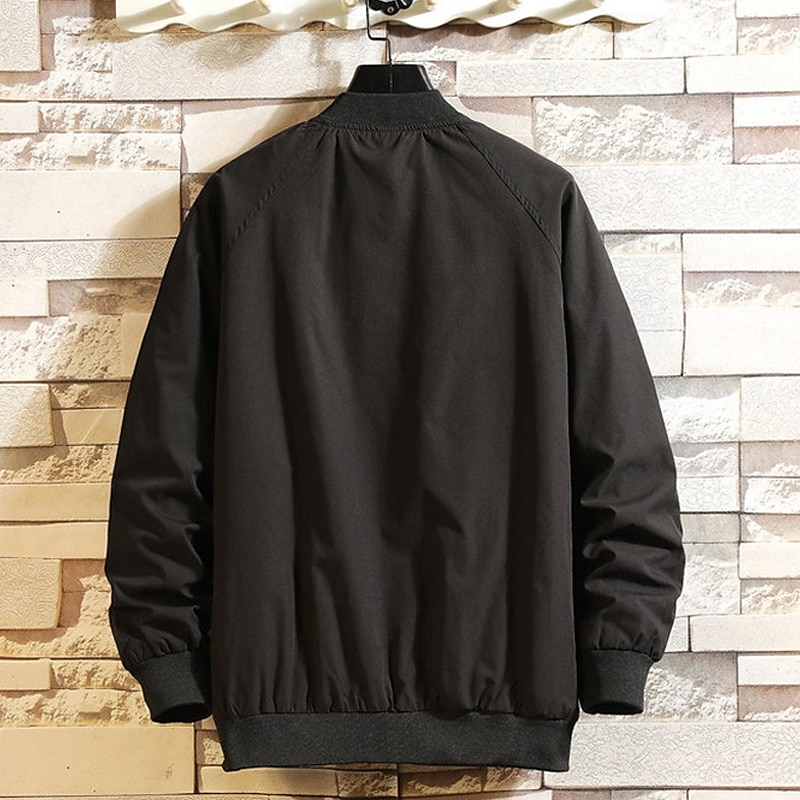 Herren Leichte Jacke Freizeitjacke Urlaub Täglich Atmungsaktiv Tasche Frühling Herbst Farbblock Mode Klassisch Stehkragen Regulär Aprikose Schwarz Gelb Grün Armeegrün Jacken 2025 - $35.99 –P4