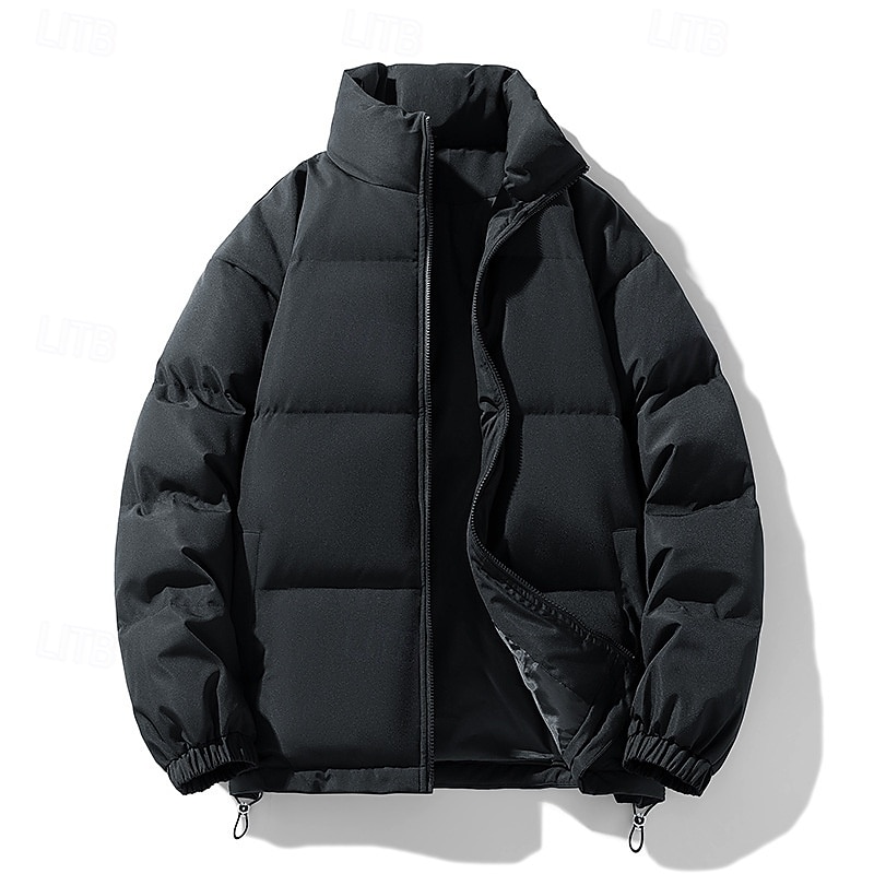 Herr Dam Pufferjacka Vinterjacka Utomhus Termisk Varm Vandringskläder Vandringskläder Vinter Överdelar Camping / vandring / grottforskning Resa Mörkgrå Mörkrosa Svart 2025 - $29.99 –P2