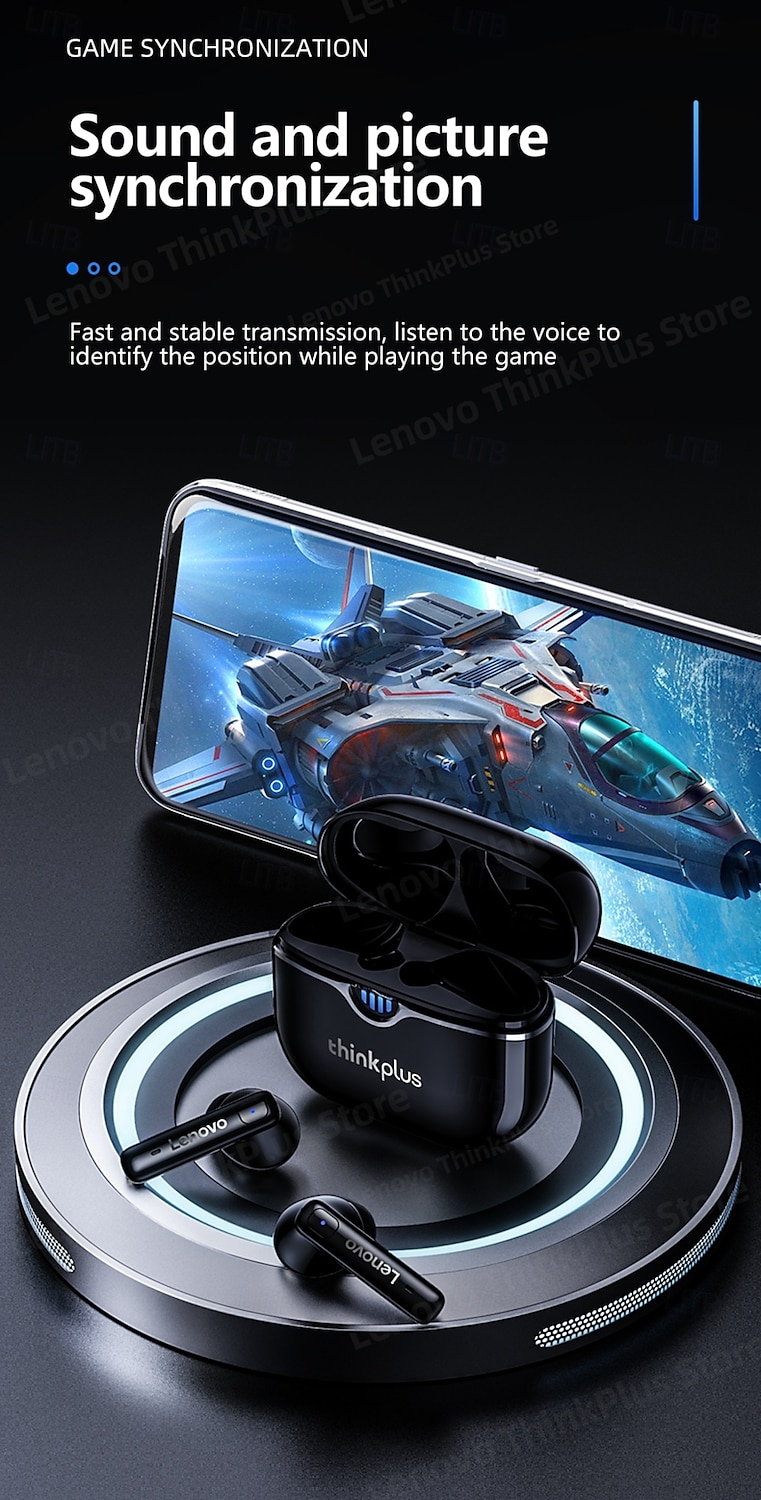 2025年 レノボ LP15 TWSトゥルーワイヤレスヘッドフォン 耳の中 Bluetooth 5.3 ステレオ 充電ボックス付き 内蔵マイク のために Apple Samsung Huawei Xiaomi MI 日常使用 旅行 サイクリング 携帯電話 コレクション – $27.99 –P12