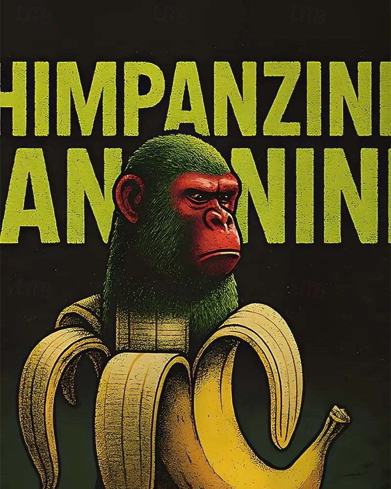 Chlapecká ležérní mikina s kapucí a vtipným abstraktním potiskem tung tung tung saur, dlouhý rukáv, jaro, podzim, móda, streetwear, děti 4-12 let, s kapucí, outdoor, ležérní, denně, regular střih 2025 - $18.99 –P4