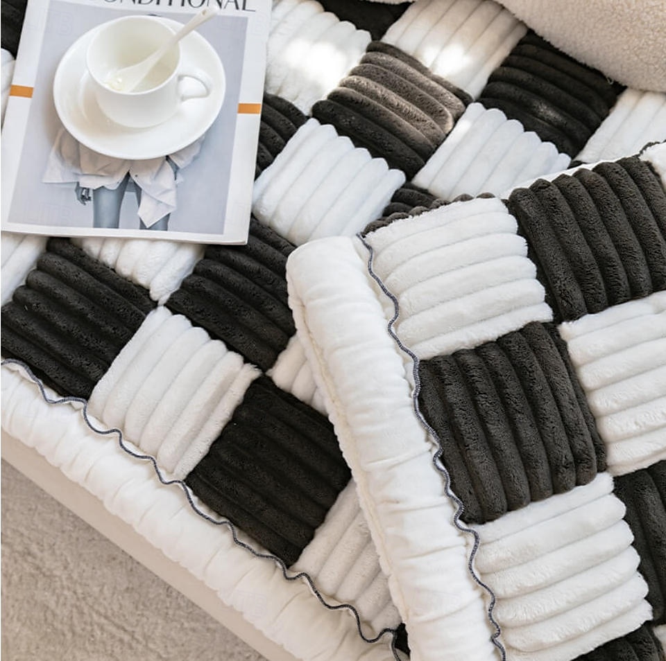 Copridivano per letto con motivo scozzese quadrato color crema, per cani e gatti del 2025 a $130.99 –P10
