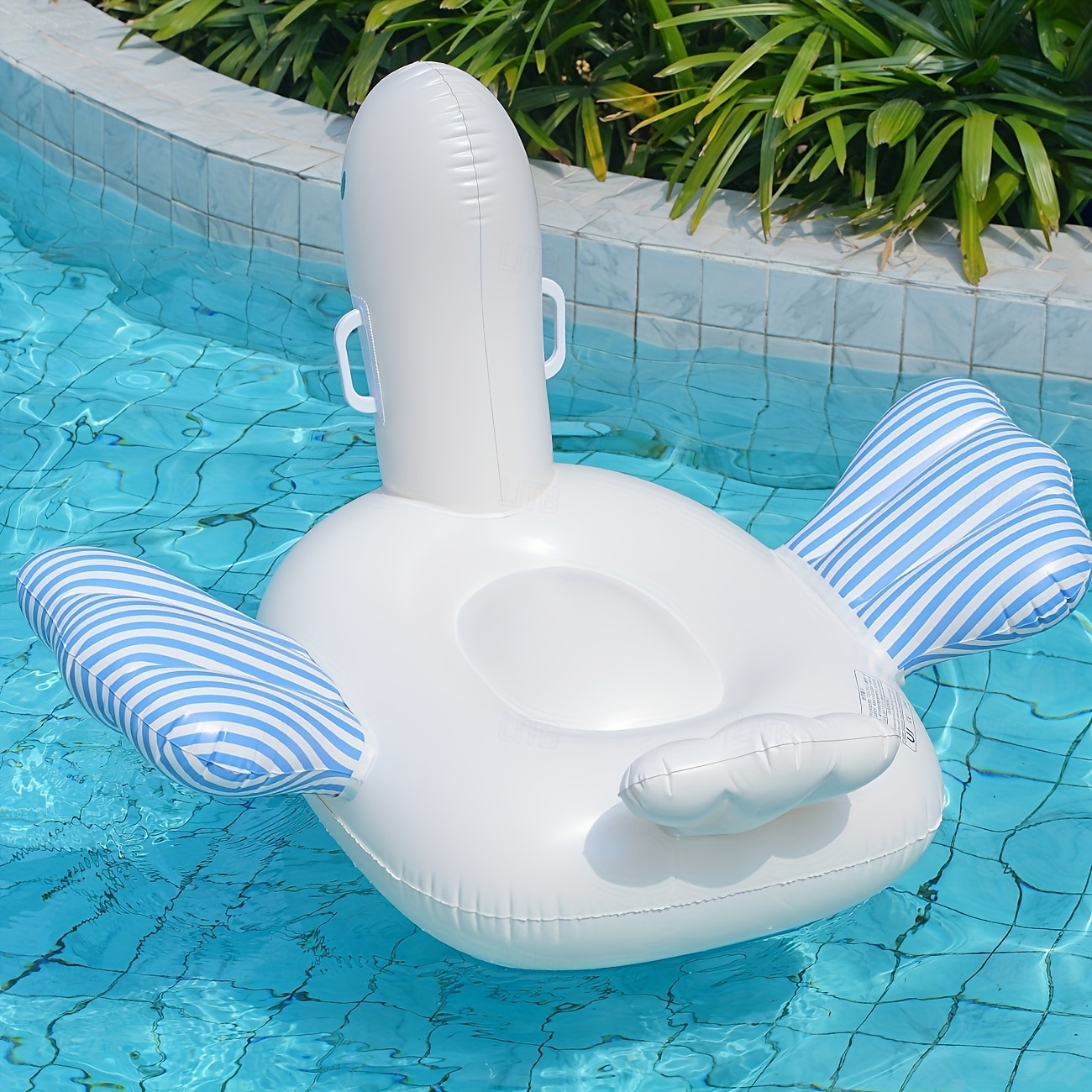 1 bote inflable grande tipo pato, colores vibrantes y mixtos, PVC duradero, perfecto para deportes acuáticos de verano. &Bote inflable para divertirse en la playa 2025 - $67.99 –P2