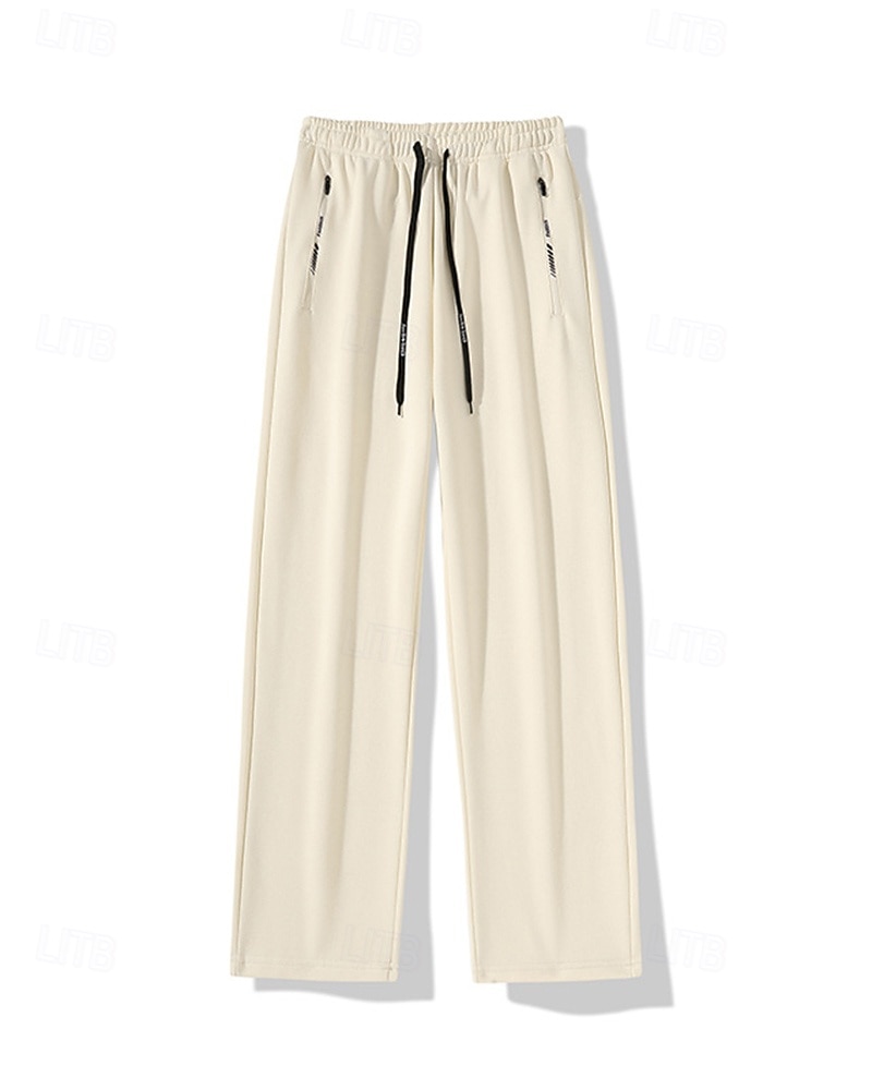 Муж. Штаны Широкие брюки Спортивные штаны Карман Кулиска Завышенная Нижняя часть Одежда для спорта и отдыха Для спортивного зала Тренировка Осень Быстровысыхающий Дышащий 2025 - $15.49 –P7