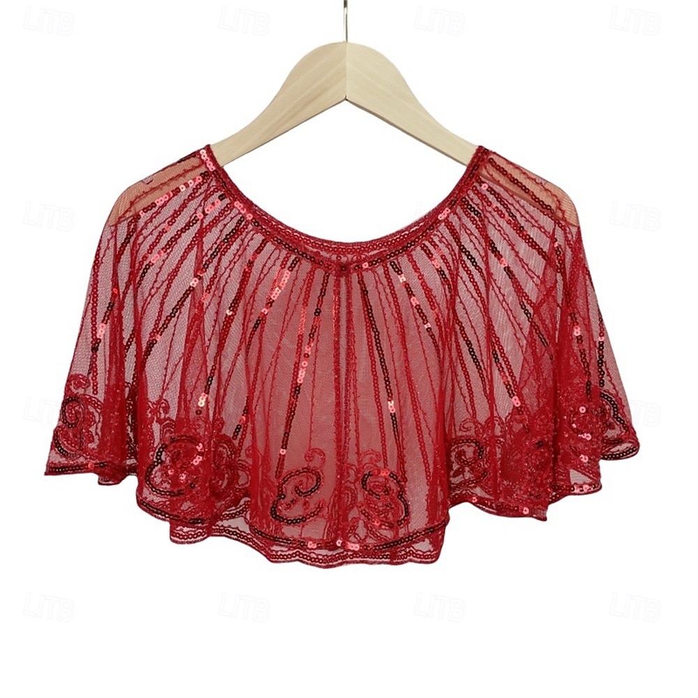 kvinners 1920-talls sjal sjal paljetter flapper kveldssjal for kvinner Gatsby-tilbehør til Harlem-kvelden 2025 - $36.99 –P10