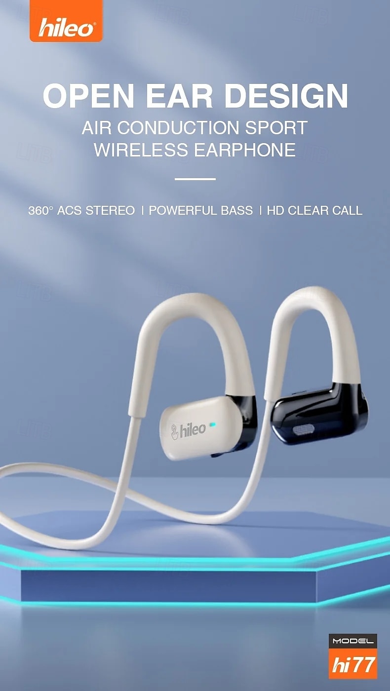 Hi77 TWS True auriculares inalámbricos Auriculares de Gancho Bluetooth5.0 Impermeable Estéreo DE ALTA FIDELIDAD para Apple Samsung Huawei Xiaomi MI Entrenamiento de gimnasio Esquí Camping / Senderismo 2025 - $32.99 –P1