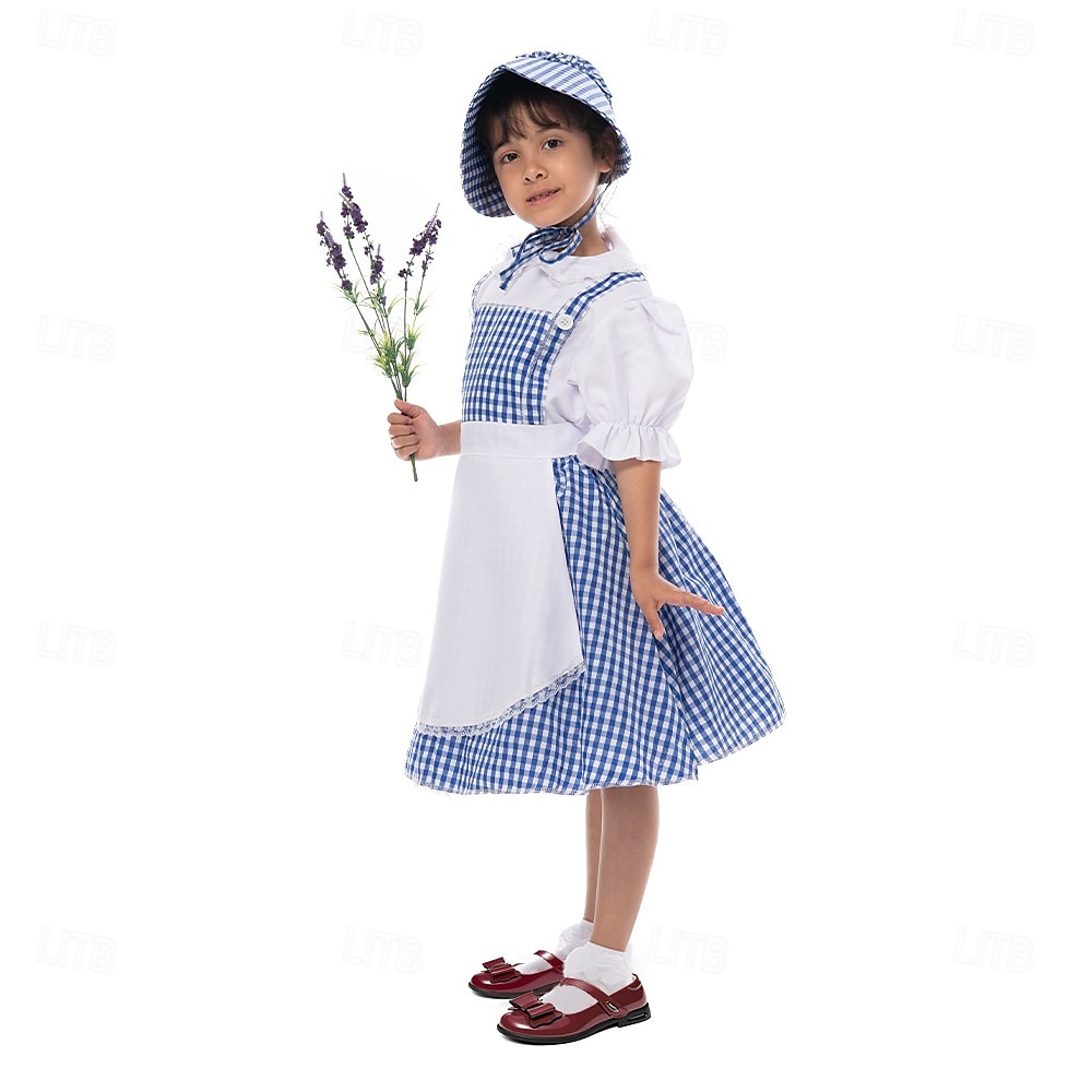 Čaroděj ze země Oz Pohádka Dorothy Šaty Kostým Postavy z pohádek Filmové kostýmy for Dívčí Dětské předvečer Všech svatých Karneval Světový den knihy Výkon Vzdělávací převlékání Oblékání na školní akci 2025 - $39.99 –P3