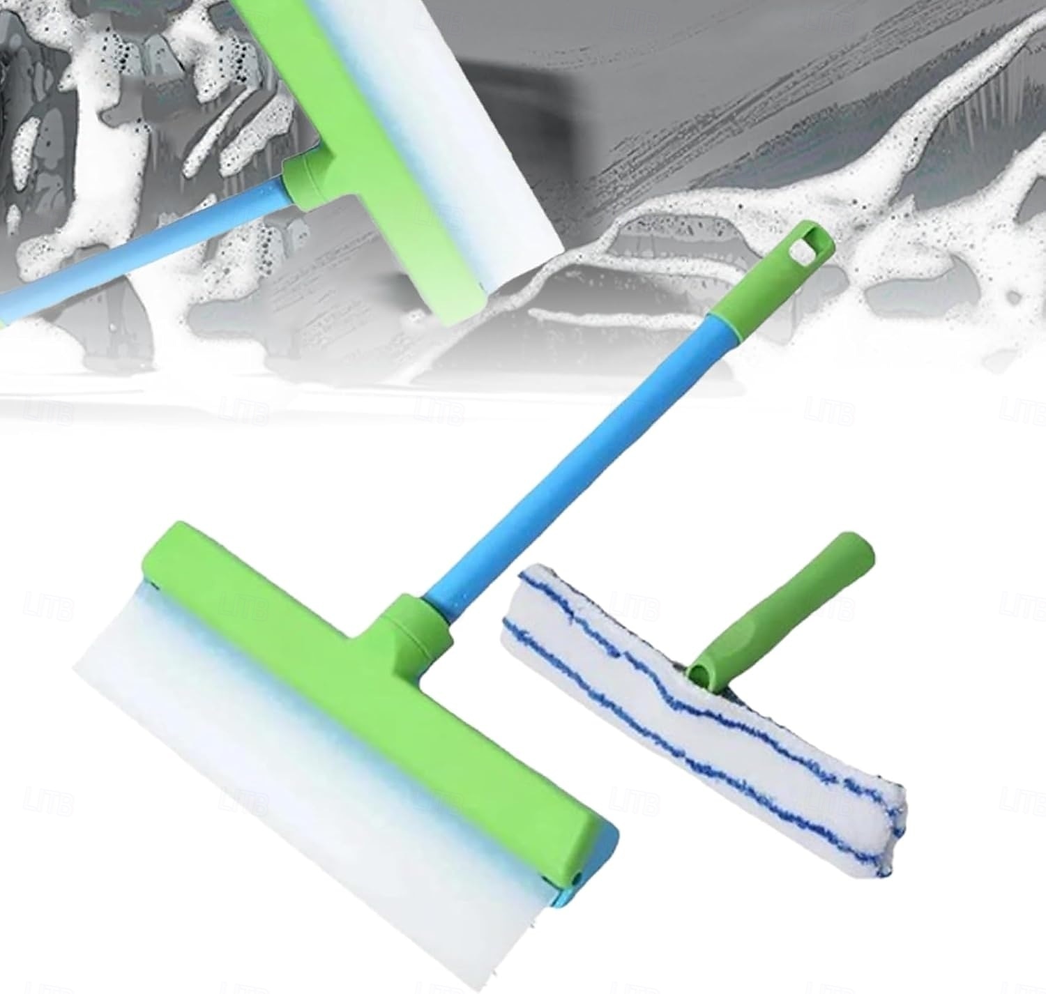3 in 1 Recyclable Silicone Window Squeegee Kit Glass Cleaning Tools with Silicone Squeegee & Microfiber Scrubber for Home Shower Car Windshield Cleaning 2025 - $37.99 –P1