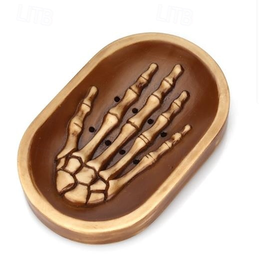 Halloween Soap Holder Skeleton Hand Creative Soap Dish Home Bathroom Draining Storage Tray Non Slip Ghost Hand Soap Box Decorative Halloween Accessory 2025 - AU $17.39 –P2