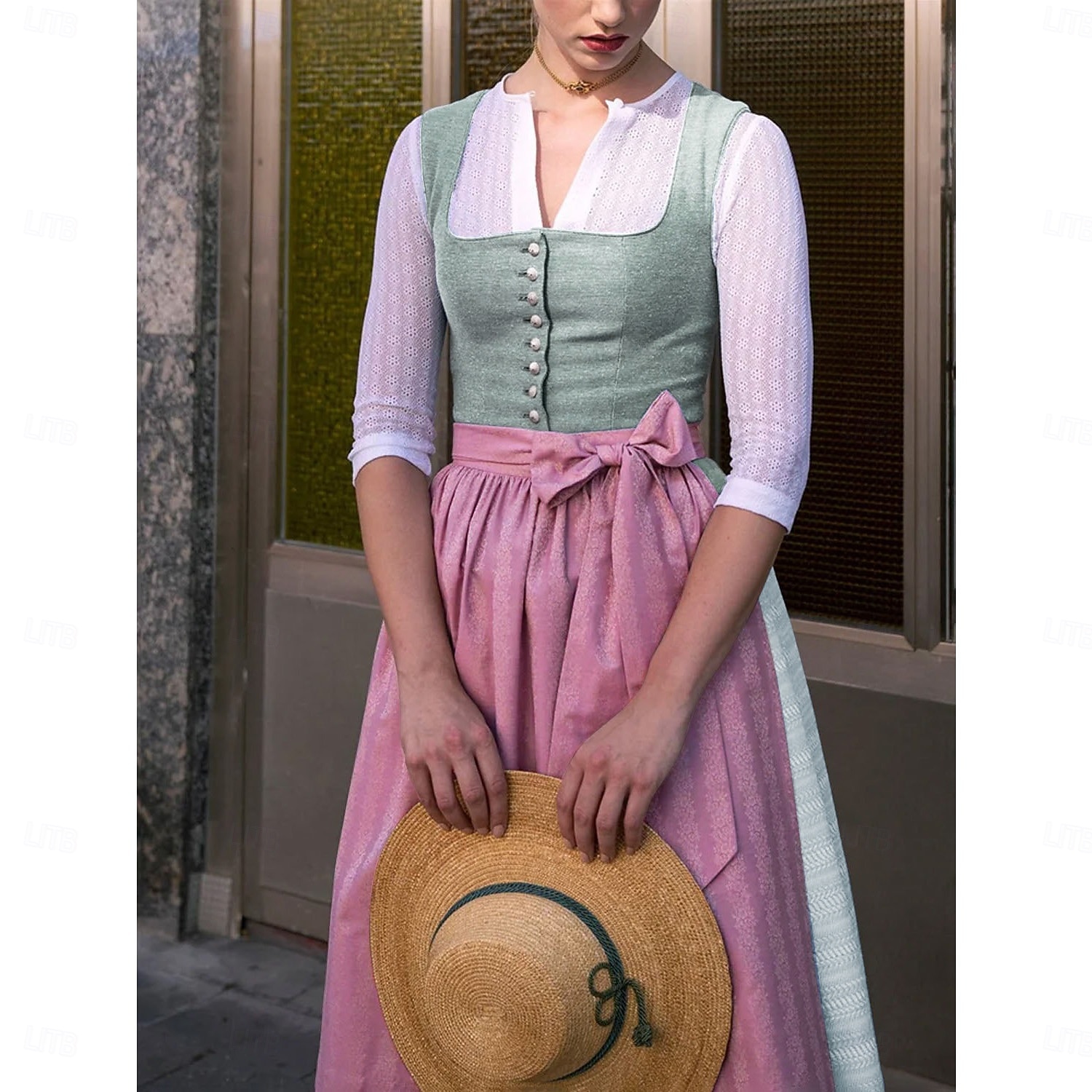 Cerveza Oktoberfest Oktoberfest Vestidos Falda acampanada Trachtenkleader Oktoberfest / Cerveza bávaro Viena prados Mujer Carnaval Fiesta Festival de Cerveza Paño de estilo tradicional Vestido 2026 - $75.99 –P15
