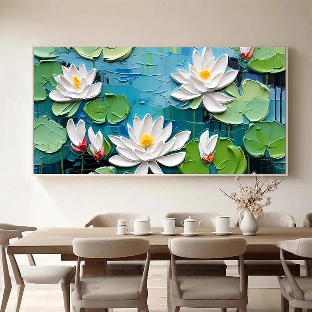 Large Handmade 3D Oil Painting Large Abstract Flower Vase Oil Painting on Canvas Wall Art Colorful Texture Wall Art Original Floral Art Custom Painting Living Room Decor 2025 - $108.99 –P6