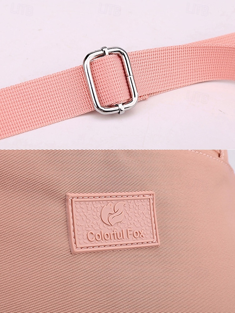 Női Crossbody táska Vállon átvetős táska Válltáskák Műanyag Hétköznapi Alkalmi / Napi Cipzár Több zsebbel Nagy kapacitás Könnyű Tömör szín Stétszürke Fekete Rózsaszín 2025 - $19.99 –P9