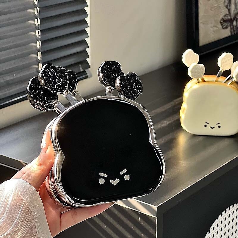 Bread-Shaped Fruit Fork Set with Jar, Cute Afternoon Tea and Café Tableware, Perfect for Fruits and Snacks 2025 - $32.99 –P3