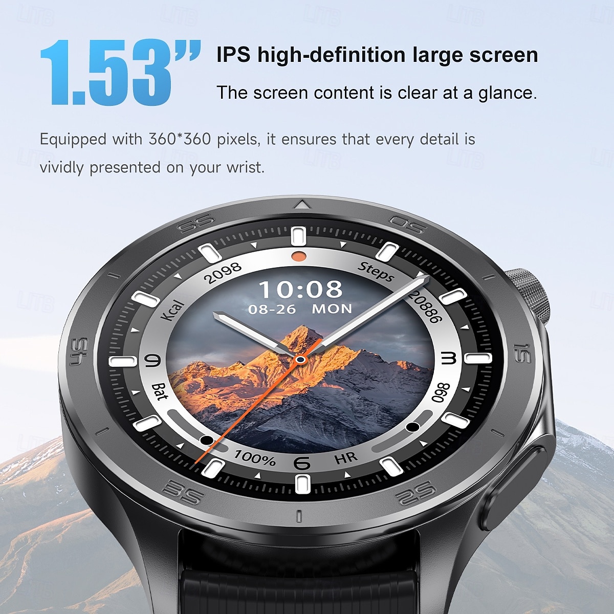 X2 Max Smart Watch 1.53 inch AMOLED HD Screen Bluetooth Call Compass Heart Rate  Fitness Tracker IP68 Waterproof SmartWatch 2025 - $44.99 –P3