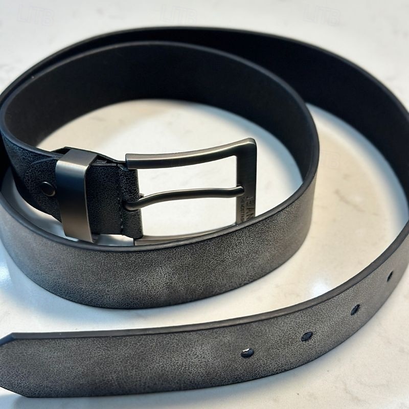 Hombre Cinturón Hebilla automática Liberación rápida Cuero de PU Legierung Duradero Ajustable Plano Negro Color Camello Exterior Diario Cinturón de Cintura 2026 - $11.49 –P2