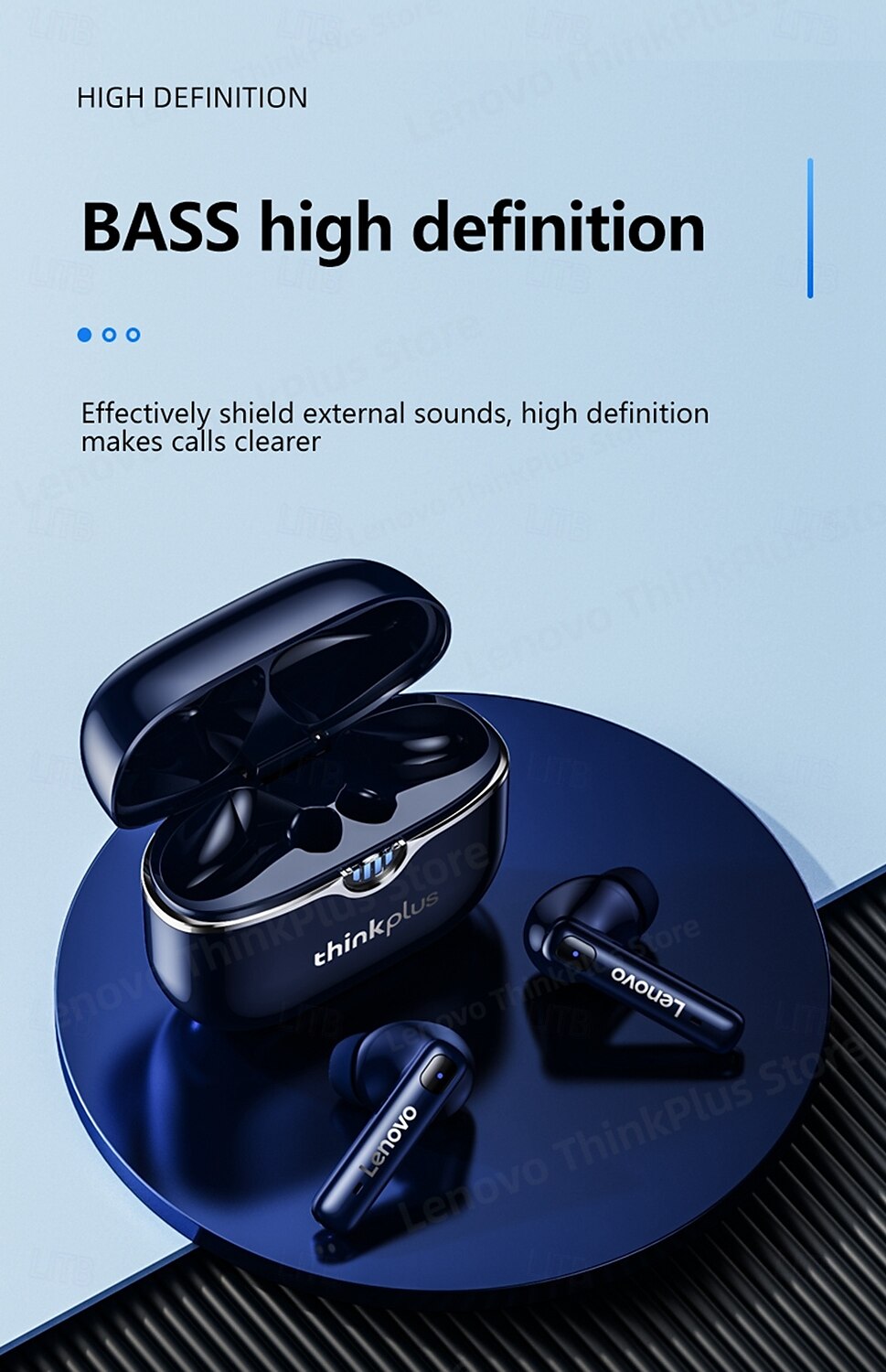 2025年 レノボ LP15 TWSトゥルーワイヤレスヘッドフォン 耳の中 Bluetooth 5.3 ステレオ 充電ボックス付き 内蔵マイク のために Apple Samsung Huawei Xiaomi MI 日常使用 旅行 サイクリング 携帯電話 コレクション – $27.99 –P10