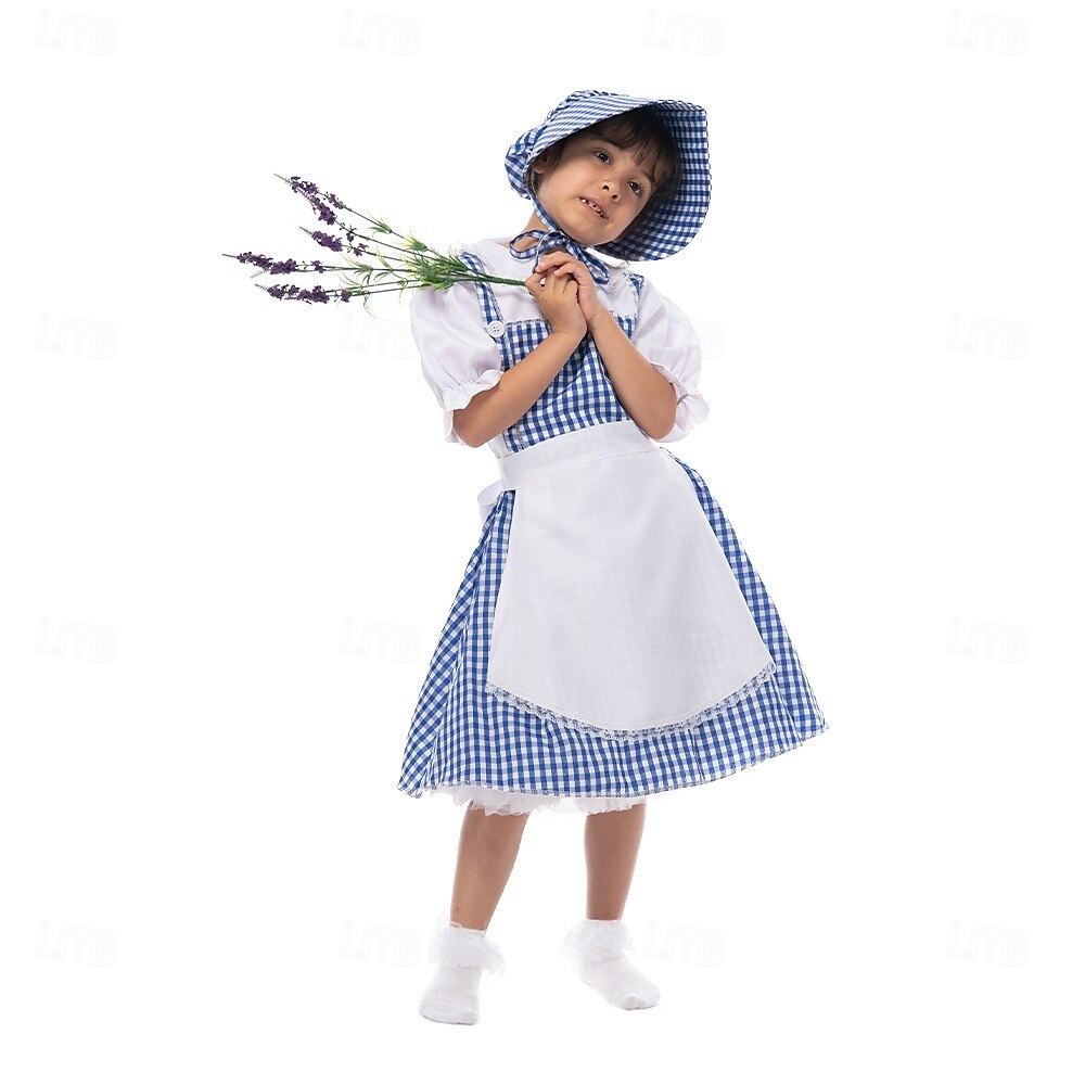 Čaroděj ze země Oz Pohádka Dorothy Šaty Kostým Postavy z pohádek Filmové kostýmy for Dívčí Dětské předvečer Všech svatých Karneval Světový den knihy Výkon Vzdělávací převlékání Oblékání na školní akci 2025 - $39.99 –P1