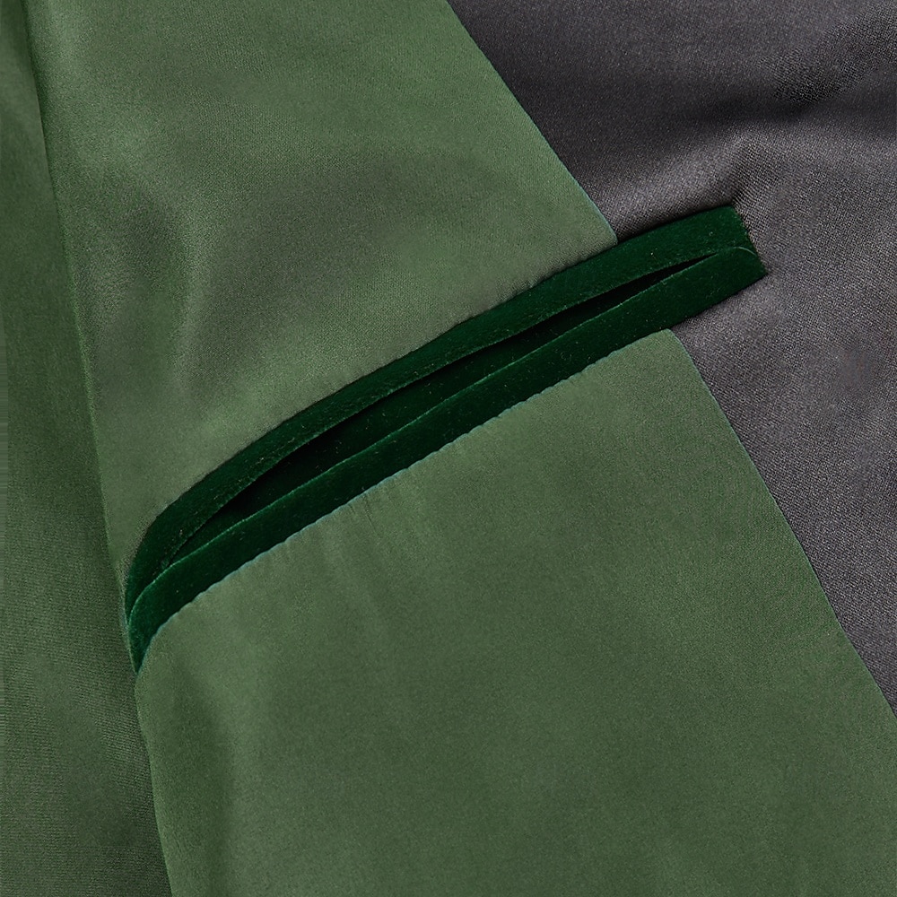 Men's Velvet Blazer Jacket Tuxedo Christmas Vintage Solid Colored Blazer Red Green Standard Fit 2025 - $79.99 –P11