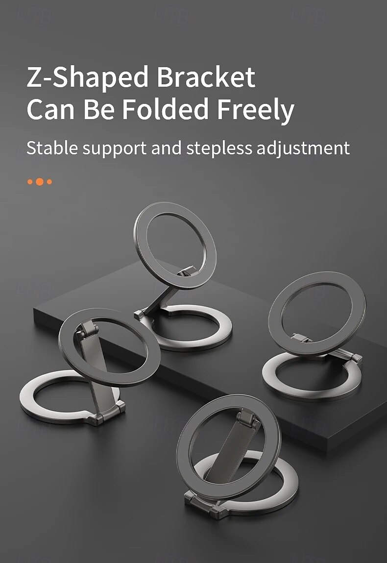 Mobile Phone Strong Magnetic Holder for Magsafe 360 Degree Rotation Double Sided Magnet Stand Foldable Bracket for iPhone Xiaomi 2025 - $16.99 –P10