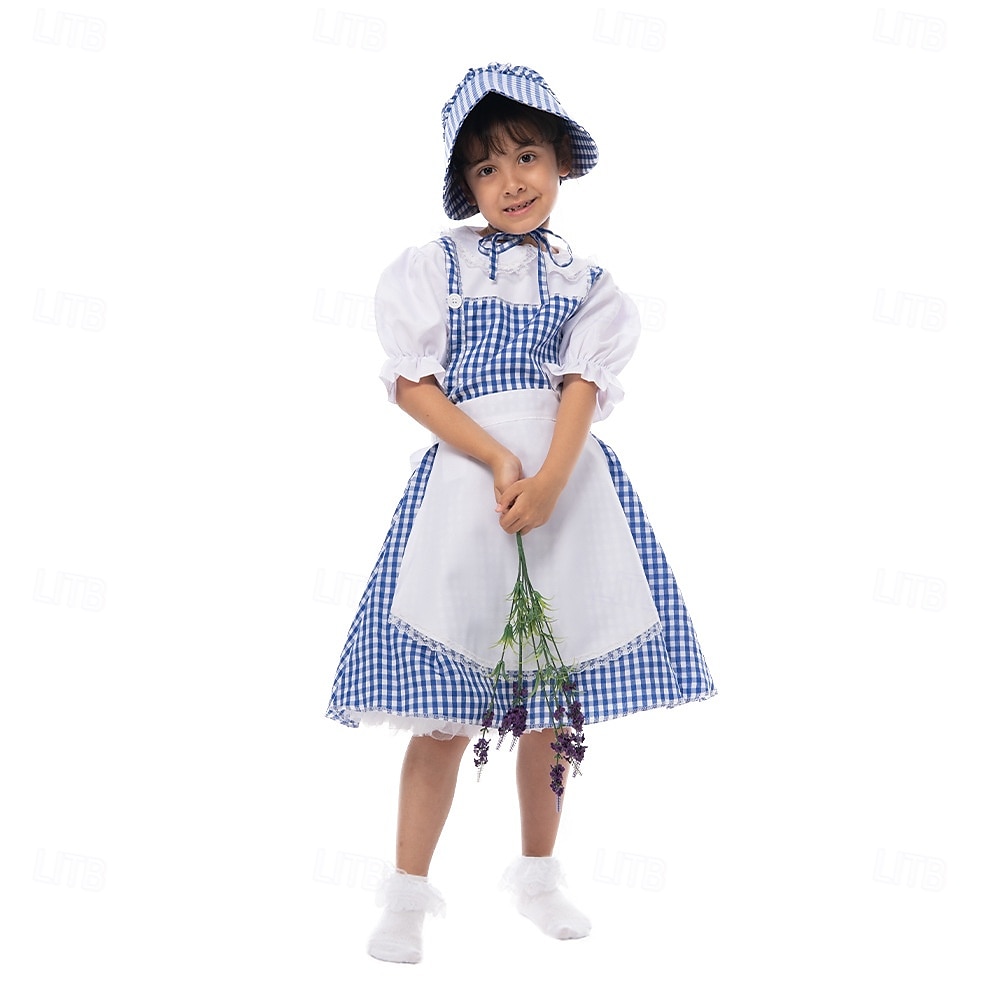 Čaroděj ze země Oz Pohádka Dorothy Šaty Kostým Postavy z pohádek Filmové kostýmy for Dívčí Dětské předvečer Všech svatých Karneval Světový den knihy Výkon Vzdělávací převlékání Oblékání na školní akci 2025 - $39.99 –P2