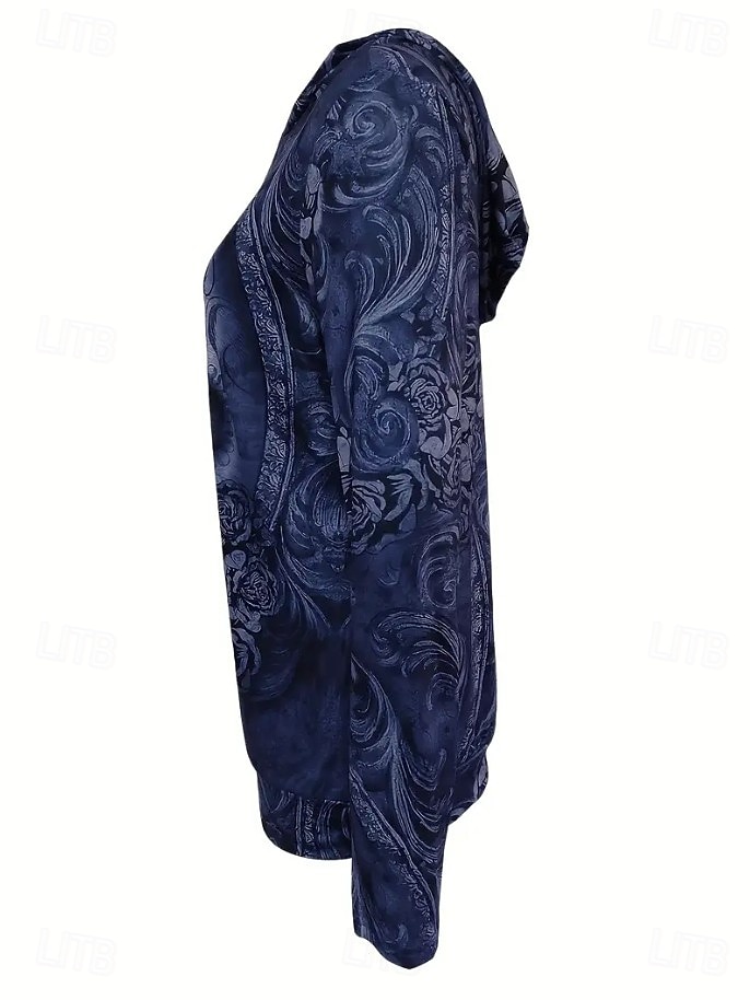 Per donna Felpa con cappuccio Grafico Teschio Halloween Caldo Vintage Moda Manica Lunga Con Cappuccio Top Regolari Streetwear Abbigliamento Quotidiano Casuale Stampato Nero Blu Estate Autunno Inverno del 2025 a $26.99 –P6